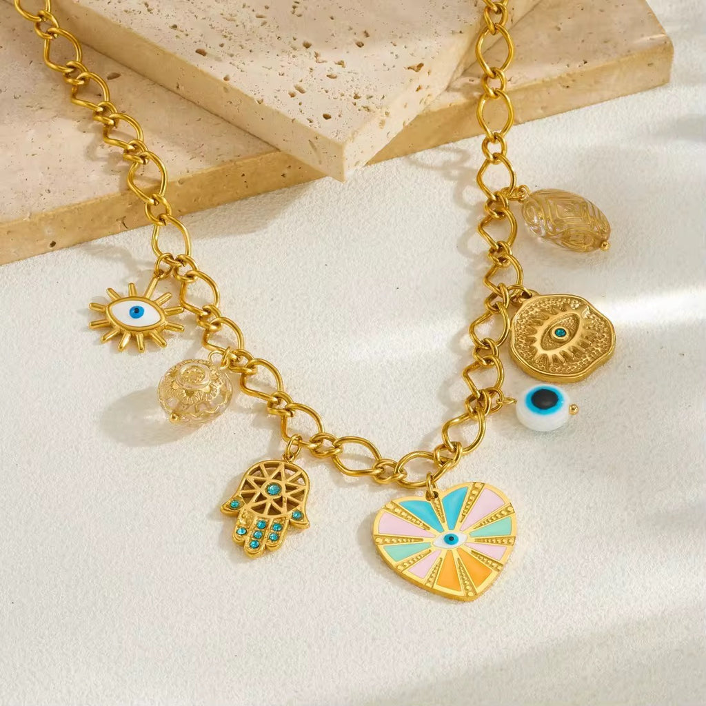 Evil Eye Charm Necklace
