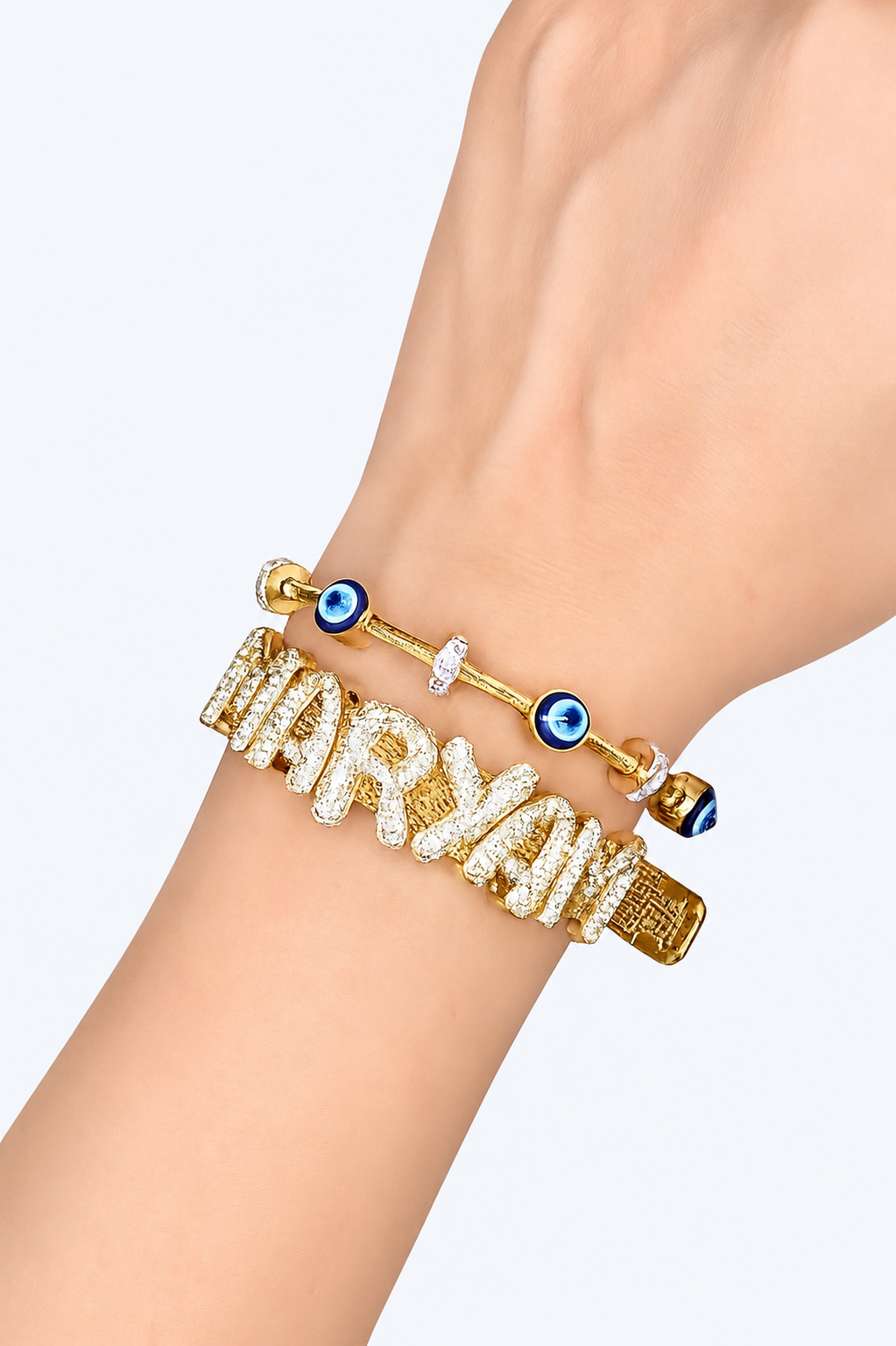 18K Gold Plated Namelet Stack