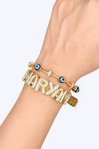 18K Gold Plated Namelet Stack