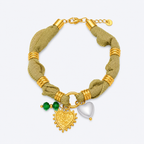 Olive Glow Charm Bracelet